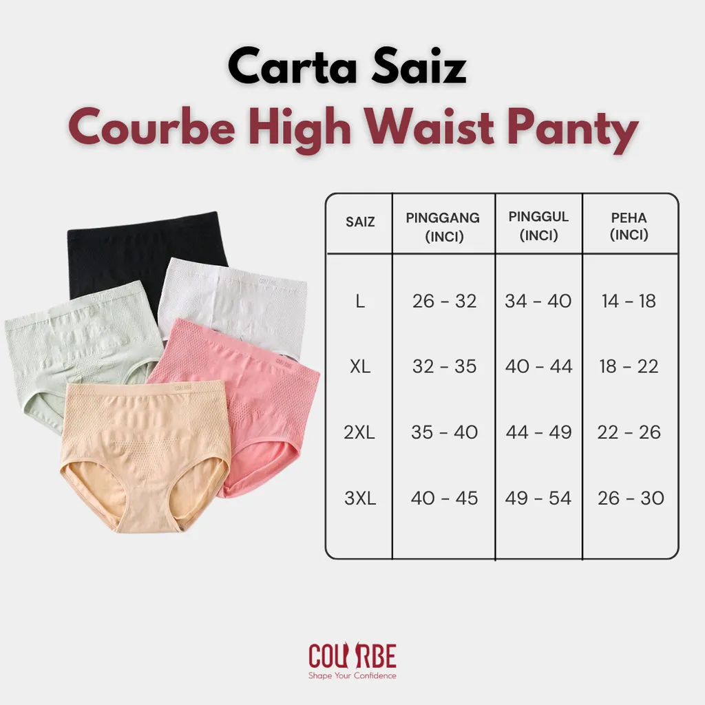 Courbe High Waist Panties ( 5 PCs ) - Image 5